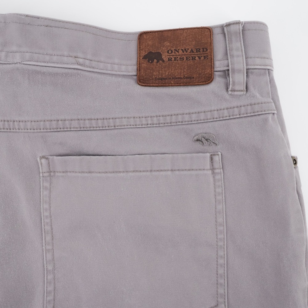 Onward Reserve 5-Pocket Straight Leg Pants Grey Mens 38x28